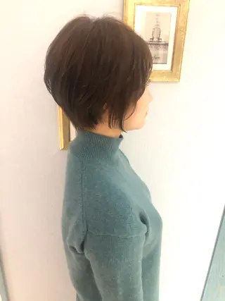 ショート 髪質改善 縮毛の達人 矢井由真のヘアスタイル