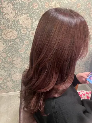 ロング hair make echo滿木あい花のヘアスタイル
