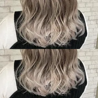 セミロング カラー 低ダメージ特化🌱 佐野優斗のヘアスタイル