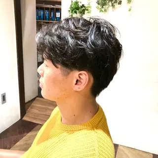 ショート パーマ メンズ 中村 玲美のヘアスタイル