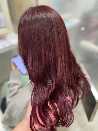 セミロング カラー いけがみ ゆかなのヘアスタイル
