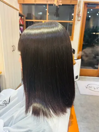 ミディアム パーマ 🪻二宮俊カットモデ ル縮毛矯正募集🪻のヘアスタイル