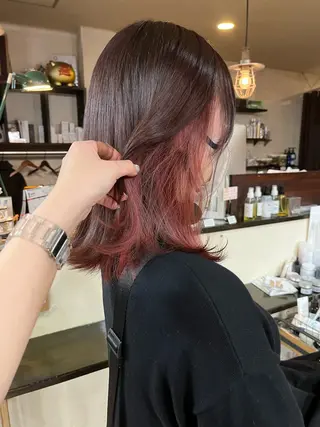 ミディアム 立野 希沙のヘアスタイル