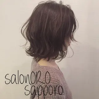 ミディアム カラー 池田 真由美のヘアスタイル