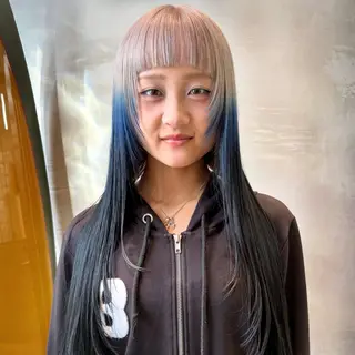 セミロング カラー ♥️ブリーチ/ボブ/ レイヤー♥️maiのヘアスタイル