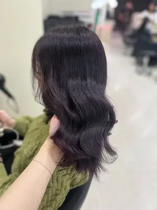 カラー ベージュ・ラベンダー カラー🎀りりのヘアスタイル