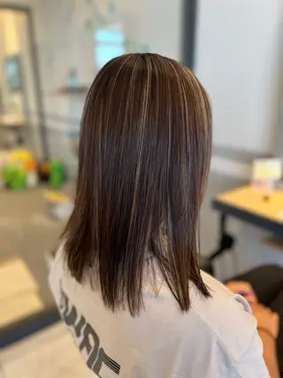 ミディアム 大谷 真祈/似合わせ /ハイライト玄人のヘアスタイル