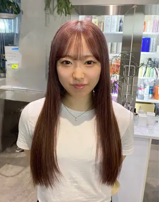 ロング カラー 透明感カラー🫧🎀 まりなのヘアスタイル