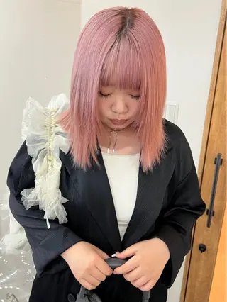 ミディアム いざわりお /梅田/ブリーチのヘアスタイル