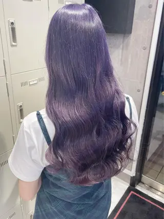 ロング カラー パーマ ヘアアレンジ メンズ キッズ ネイル マツエク・マツパ アイブロウ 🐺ウルフ×ハイトー ン🖤Yukinoのヘアスタイル