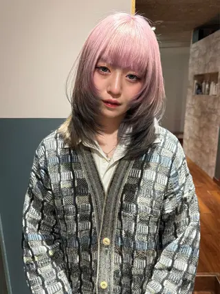 ミディアム カラー mai / linoah˚✧のヘアスタイル