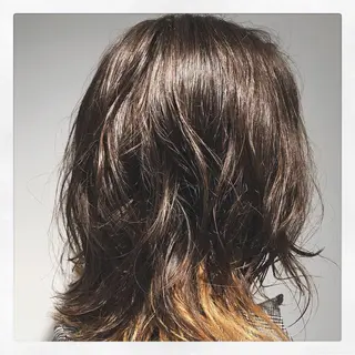 ミディアム カラー パーマ iizuka akiのヘアスタイル