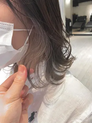 セミロング カラー ブリーチ koheiのヘアスタイル