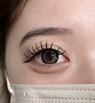 マツエク・マツパ 🤍束感マツエク /難波/moe/🤍のマツエク・マツパデザイン