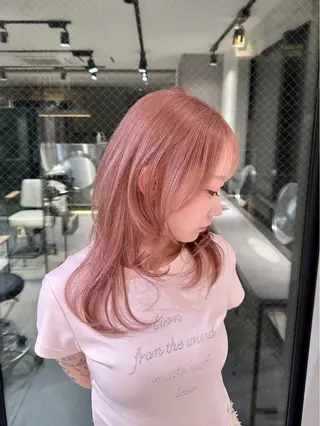 セミロング カラー Qin shaire salonのヘアスタイル