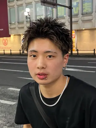 ショート メンズ メンズ特化パーマ &カラー🔥小倉大和のヘアスタイル