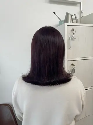 ミディアム luna ayane ／透明感カラーのヘアスタイル