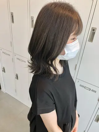 ミディアム カラー Saori / さおりのヘアスタイル