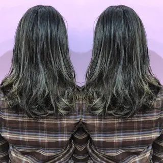 ロング カラー パーマ 細川 亮のヘアスタイル