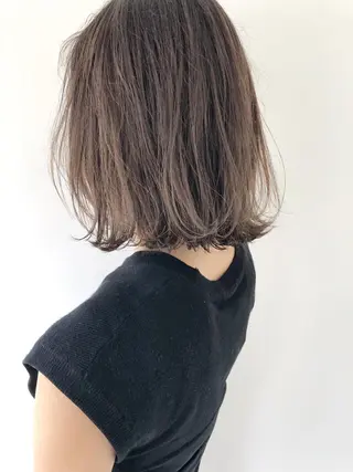 ミディアム ボブ/縮毛矯正 🌟梅田盛一🌟のヘアスタイル