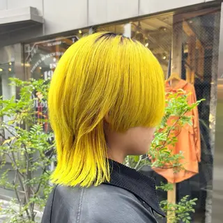 ミディアム カラー ツヤ髪ハイトーン ×レイヤー🌝リオのヘアスタイル