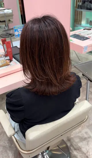 ミディアム 中西 樹人のヘアスタイル