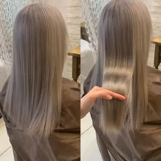 セミロング 天野 利咲のヘアスタイル