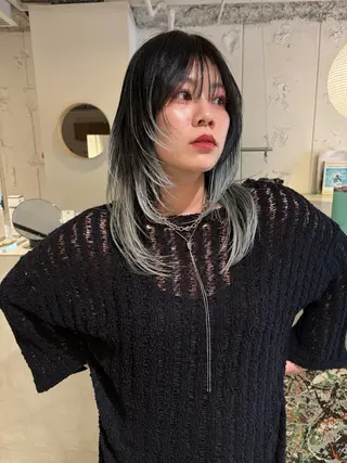 セミロング カラー 村上雅人 ナチュラルモードのヘアスタイル