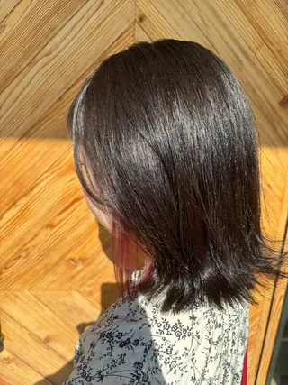 ミディアム カラー Jill franc _ ayanoのヘアスタイル