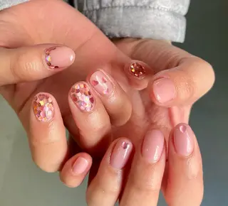 ネイル By moonネイル 🌷ワンホン/韓国風のネイルデザイン