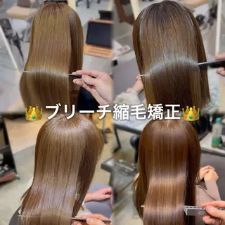 ロング 縮毛矯正・似合わせ タナカ レイヤのヘアスタイル