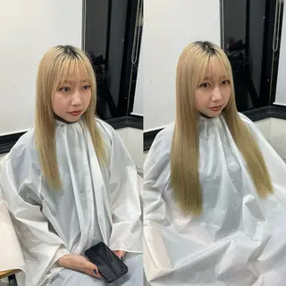 ロング カラーモデル募集 吉原佳穂💗のヘアスタイル