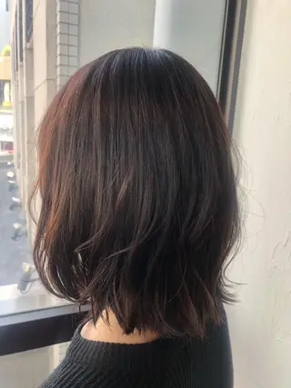 ミディアム カラー 髪質改善&ブリーチ 伊勢 祐一郎のヘアスタイル