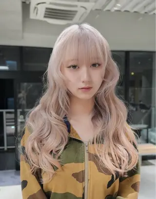 ロング カラー MINX 髙田凜々子 ボブ/ハイトーンのヘアスタイル