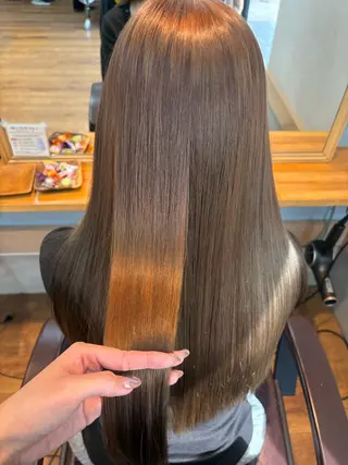 ロング カラー 🩶西 雪乃/透明感 くすみカラー🫧のヘアスタイル