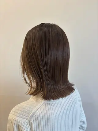 ミディアム カラー パーマ ヘアアレンジ 押切 響 のヘアスタイル