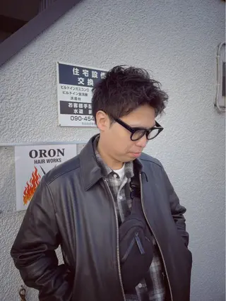 ショート ORON HAIRWORKS所属・萩森 龍也のヘアスタイル