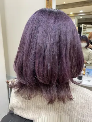 セミロング カラー Ashanti 磯崎のヘアスタイル