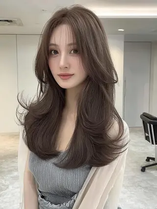 セミロング 🎀透明感カラー/ yuka🎀のヘアスタイル