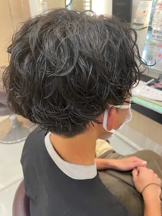 ショート パーマ ヘアアレンジ メンズ リリー /Men's/パーマのヘアスタイル