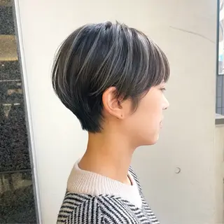 ショート カラー ショート/ボブ/ 透明感カラー/ほのかのヘアスタイル
