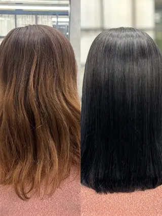 ロング カラー すぐ巻ける縮毛矯正 🍀勝倉　麗のヘアスタイル