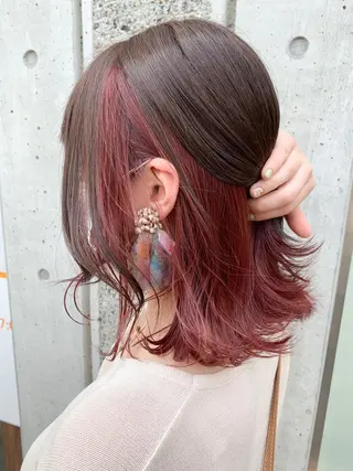 ミディアム 薄田 珠美のヘアスタイル