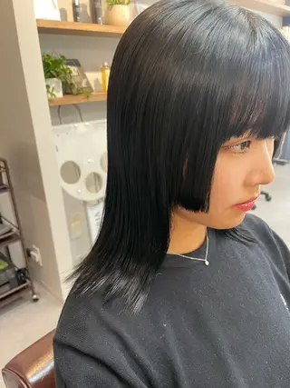 ミディアム 原 麻耶のヘアスタイル