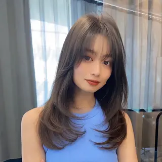 セミロング カラー IVY所属・🖤韓国艶髪 RINA🖤のヘアスタイル