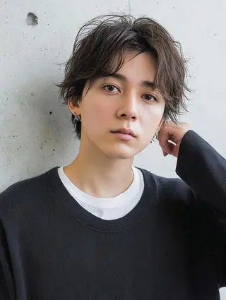 ミディアム パーマ メンズ メンズ特化⚡️三村 彰吾⚡️カットパーマのヘアスタイル