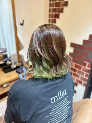 ミディアム ブリーチ・カットモデ ル募集中🫧高口小春のヘアスタイル