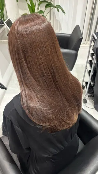 セミロング カラー 🎀透明感× 赤み消し🎀正源のヘアスタイル