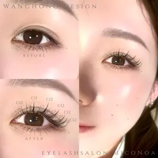 マツエク・マツパ MicoNoa所属・MicoNoa Asamiのマツエク・マツパデザイン