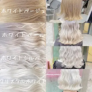 ミディアム カラー ヘアアレンジ TAKUMAブリーチ /切りっぱなし🪽のヘアスタイル